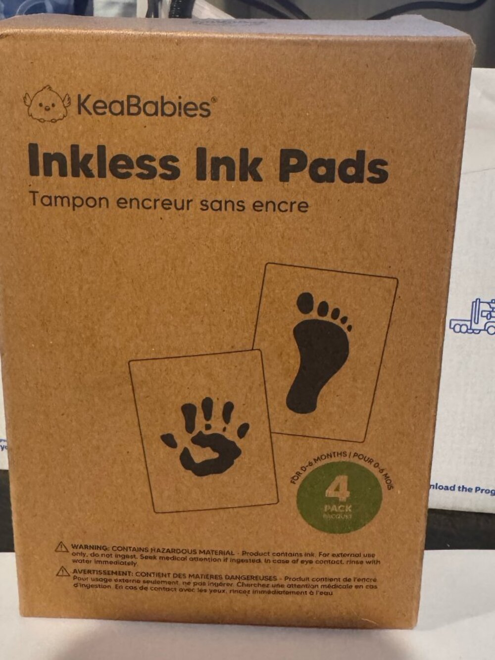 Inkless Baby Hand and Footprint Kit, Mess Free Ink Pad